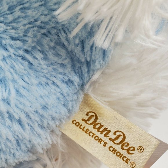 Dan Dee Collectors Choice Blue Plush 15” Seated Bunny Rabbit Stuffed Easter 2018 - Picture 5 of 6